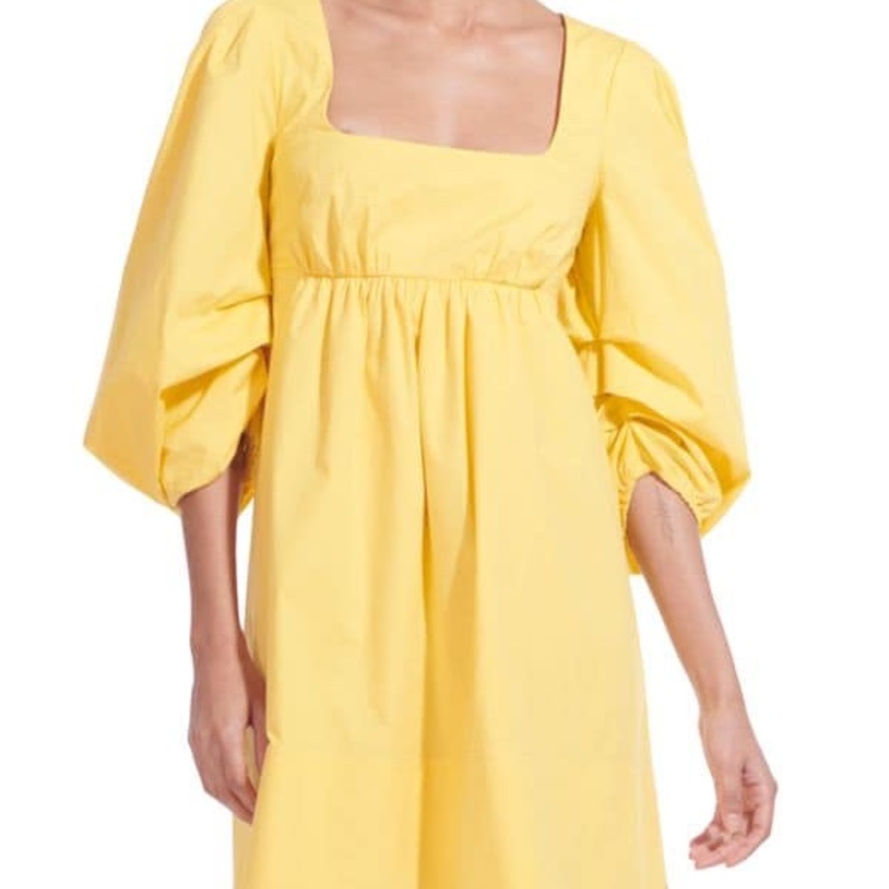 Yellow Staud dress.  NWOT.  Paid $295, asking $200.  Size small.